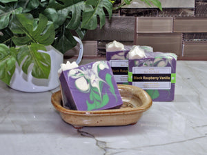 <center>Black Raspberry Vanilla<br> <small><small>Coconut Milk Soap</small></small>