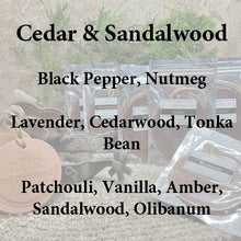 <center>Cedar & Sandalwood<br> <small><small>Leather Car Scent</small></small>