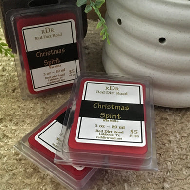 <center>Christmas Spirit<br> <small><small>Fragranced Wax Melt</small></small></center>