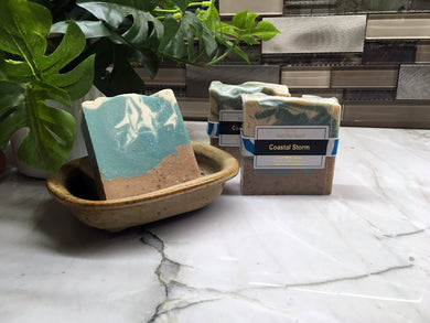 <center>Coastal Storm<br> <small><small>Goat Milk Soap</small></small>