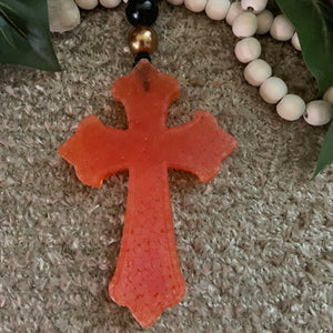 <center>Cross<br> <small><small>Car Freshie</small></small>