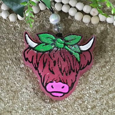 <center>Highland Cow<br><small><small>Car Freshie</small></small>