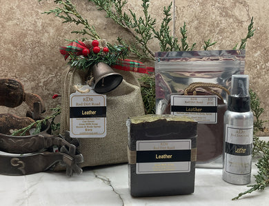 <center>Leather<br> <small><small>Christmas Gift Bag</small></small>