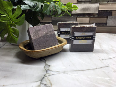 <center>Mahogany Coconut<br> <small><small>Goat Milk Soap</small></small>