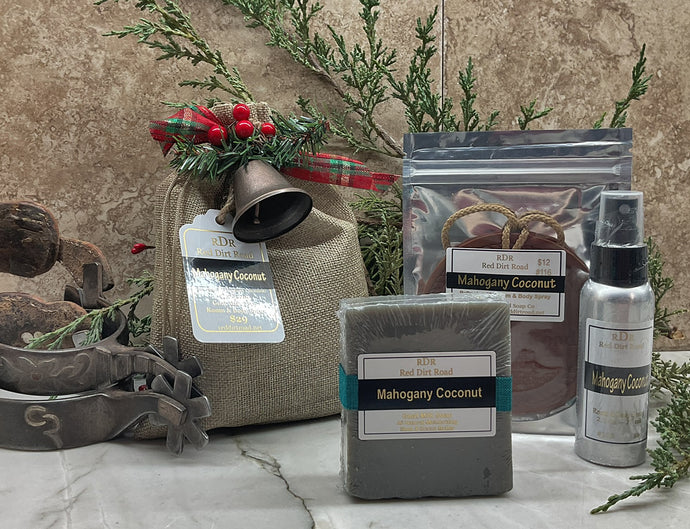 <center>Mahogany Coconut<br> <small><small>Christmas Gift Bag</small></small>