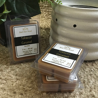 <center>Tobacco Caramel<br> <small><small>Fragranced Wax Melt</small></small></center>