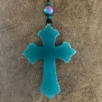 <center>Cross<br> <small><small>Car Freshie</small></small>