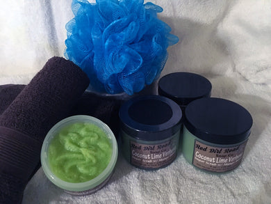 <center>Coconut Lime Verbena<br> <small><small>Emulsified Sugar Scrub</small></small>